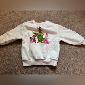 Old Navy White Kids Grinch Sweatshirt